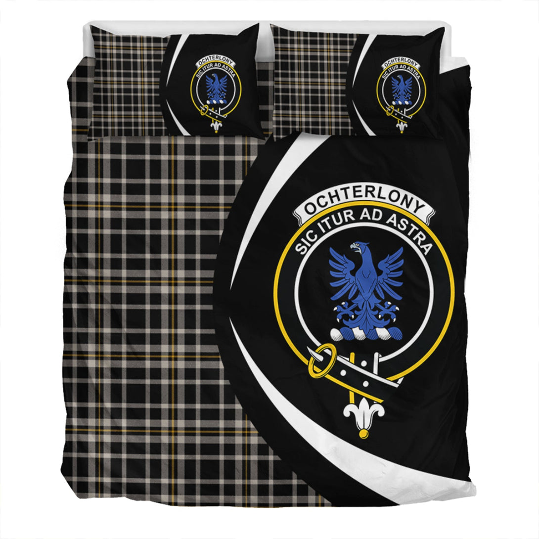 Ochterlony (Auchterlony) Ancient Clan Badge Tartan Bedding Set Circle Style