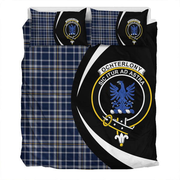 Ochterlony (Auchterlony) Modern Clan Badge Tartan Bedding Set Circle Style