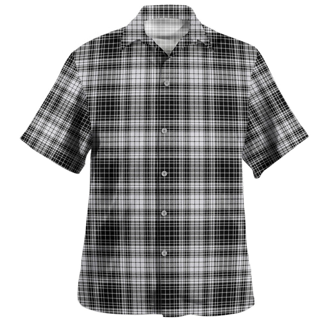 Ogilvie Black - White Tartan Hawaiian Shirt