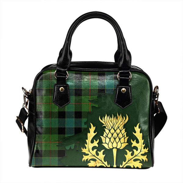 Ogilvie Hunting Ancient Tartan Shoulder Handbag Thistle Oldest Style