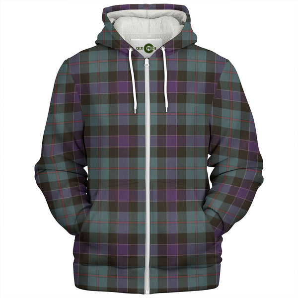 Ogilvie Hunting Weathered Tartan Sherpa Hoodie