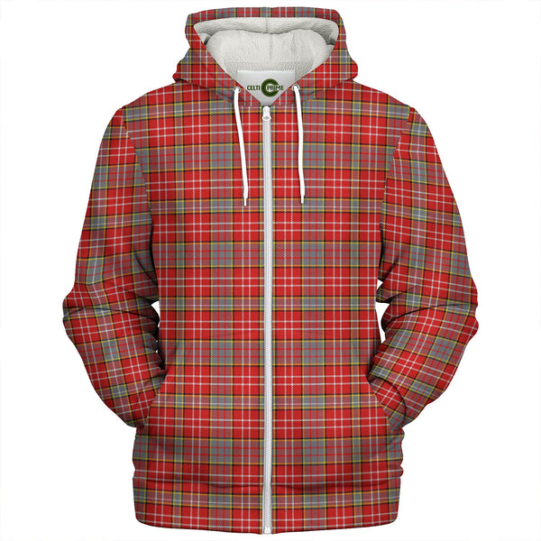 Ogilvie Modern Clan Badge Tartan Sherpa Hoodie