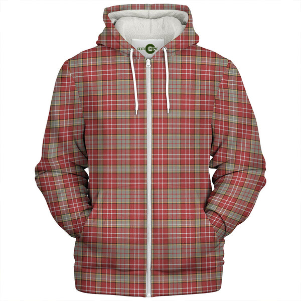 Ogilvie Weathered Clan Badge Tartan Sherpa Hoodie