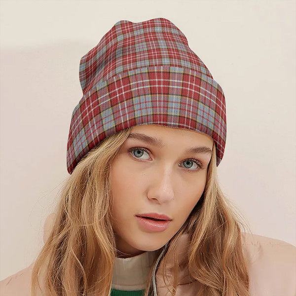 Ogilvie 2 Weathered Tartan Knitted Beanie