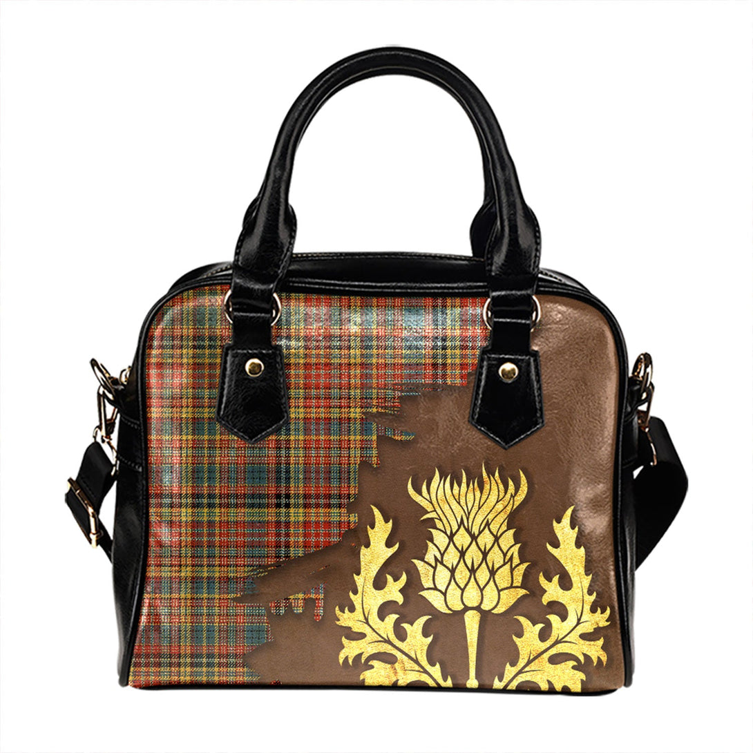 Ogilvie 3 Ancient Tartan Shoulder Handbag Thistle Oldest Style