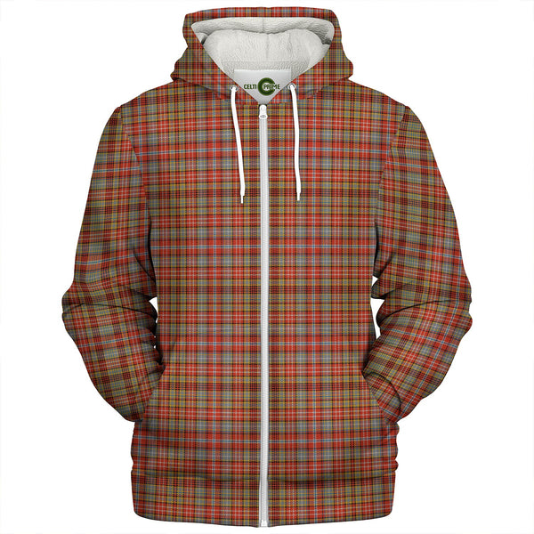 Ogilvie of Airlie Ancient Clan Badge Tartan Sherpa Hoodie