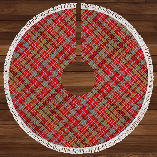 Ogilvie of Airlie Modern Clan Badge Tartan Christmas Tree Skirt