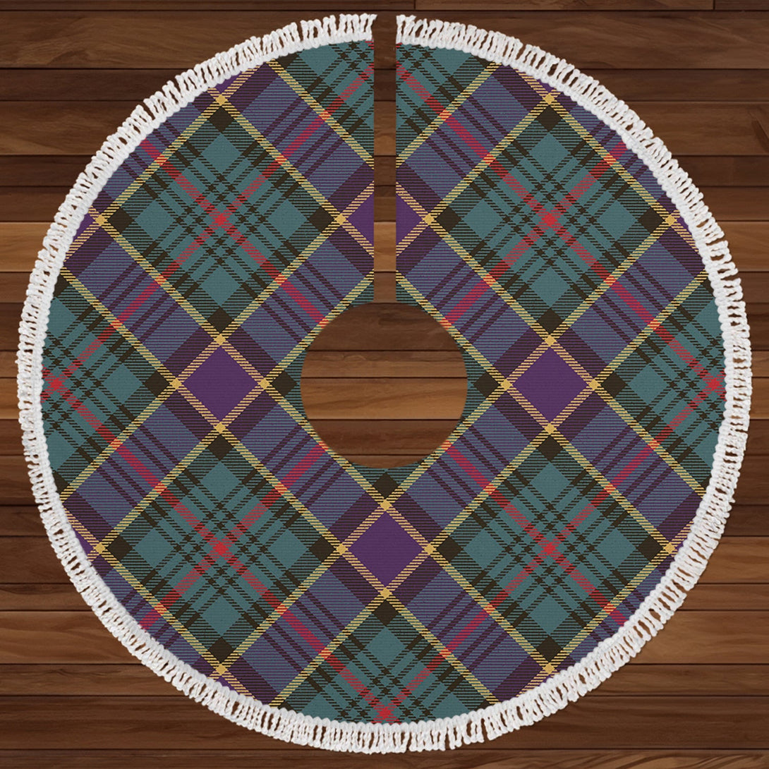 Ogilvie of Inverarity (Wilson) Weathered Clan Badge Tartan Christmas Tree Skirt