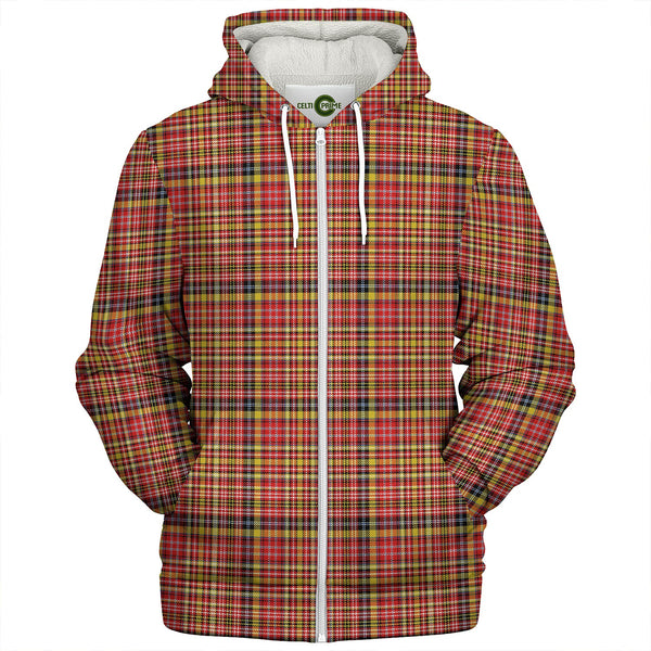 Ogilvie of Strathallan Modern Clan Badge Tartan Sherpa Hoodie