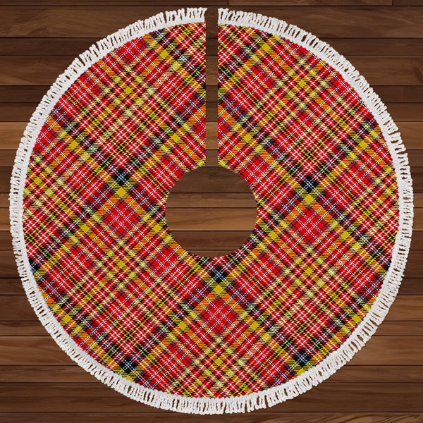 Ogilvie of Strathallan Modern Clan Badge Tartan Christmas Tree Skirt