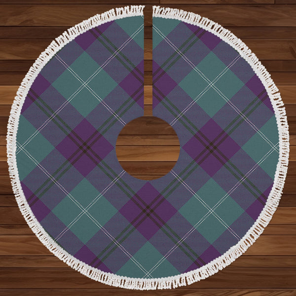 Oliphant Weathered Clan Badge Tartan Christmas Tree Skirt