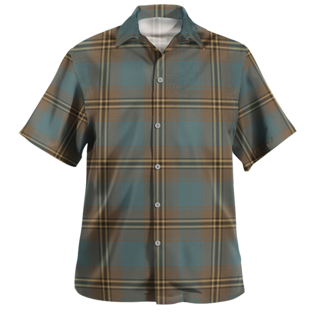 Oliver Hunting Weathered Tartan Hawaiian Shirt