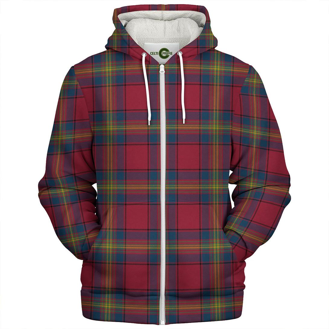 Oliver Modern Clan Badge Tartan Sherpa Hoodie