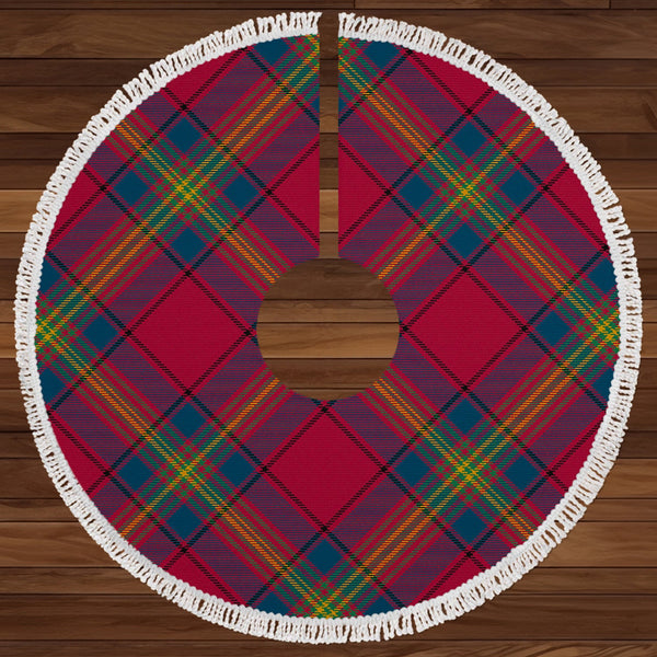 Oliver Modern Clan Badge Tartan Christmas Tree Skirt