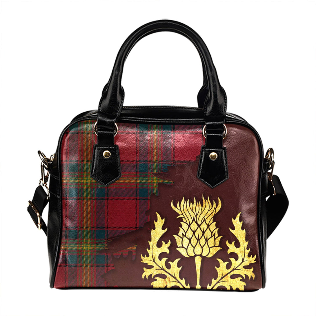 Oliver Modern Tartan Shoulder Handbag Thistle Oldest Style