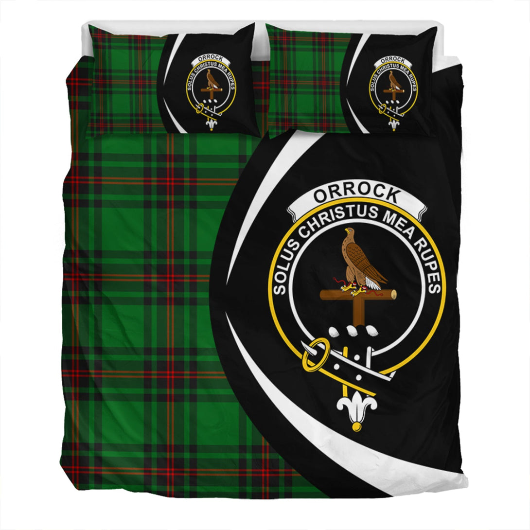 Orrock Clan Badge Tartan Bedding Set Circle Style