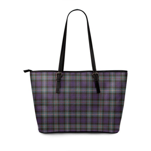 Paget (Padget) Weathered Tartan Leather Tote Bag