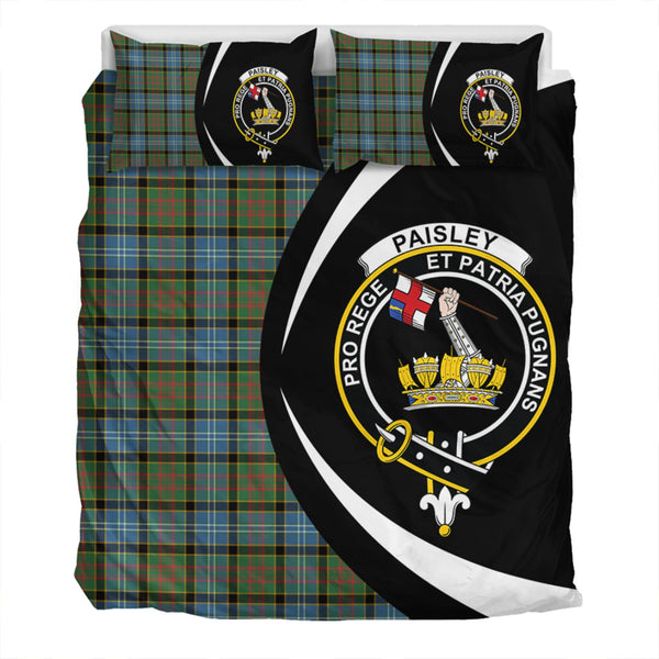 Paisley Drennan (Drennan Drennan) Ancient Clan Badge Tartan Bedding Set Circle Style