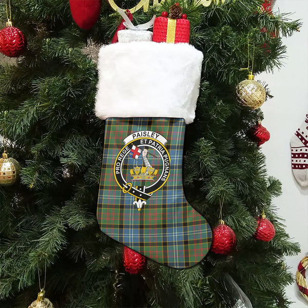 Paisley Drennan (Drennan Drennan) Ancient Clan Badge Tartan Christmas Stocking