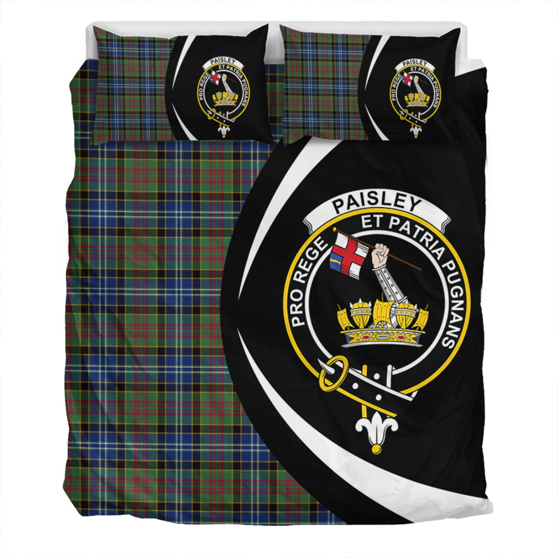 Paisley Drennan (Drennan Drennan) Modern Clan Badge Tartan Bedding Set Circle Style