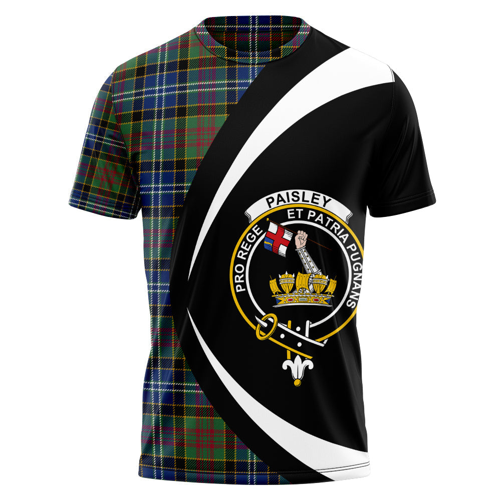 Paisley Drennan (Drennan Drennan) Modern Clan Badge Tartan T-Shirt Circle Style Personalized