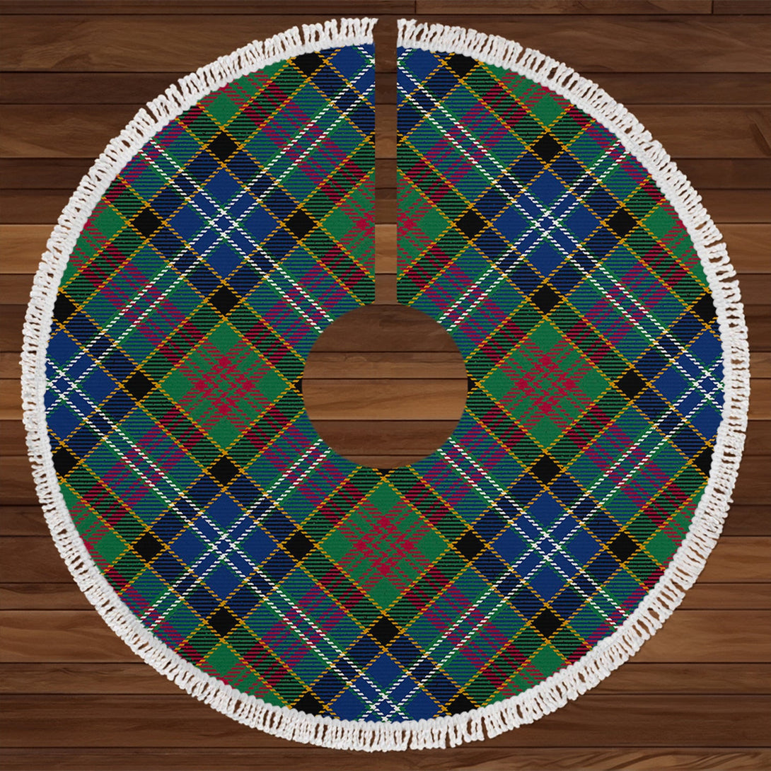 Paisley Drennan (Drennan Drennan) Modern Tartan Christmas Tree Skirt