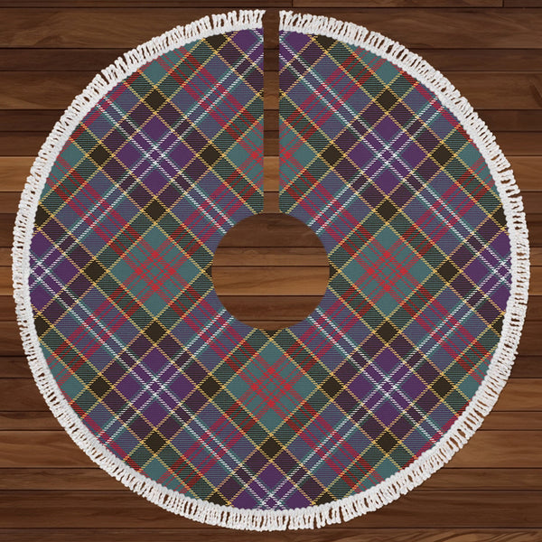 Paisley Drennan (Drennan Drennan) Weathered Clan Badge Tartan Christmas Tree Skirt