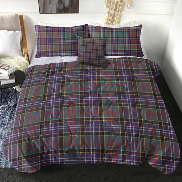 Paisley Drennan (Drennan Drennan) Weathered Clan Badge Tartan Comforter