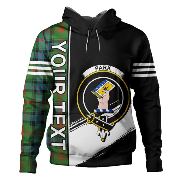 Park Ancient Clan Badge Tartan Hoodie Quarter Style Personalized