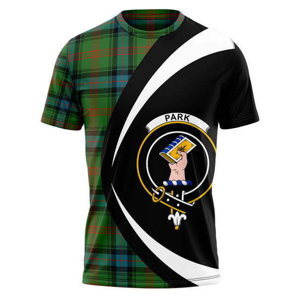 Park Ancient Clan Badge Tartan T-Shirt Circle Style Personalized