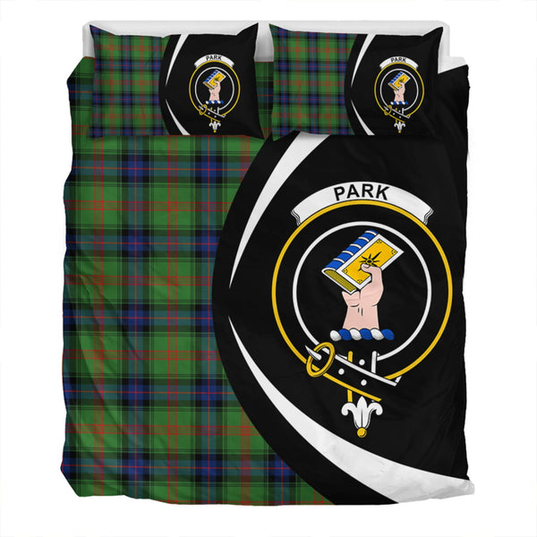 Park Modern Clan Badge Tartan Bedding Set Circle Style