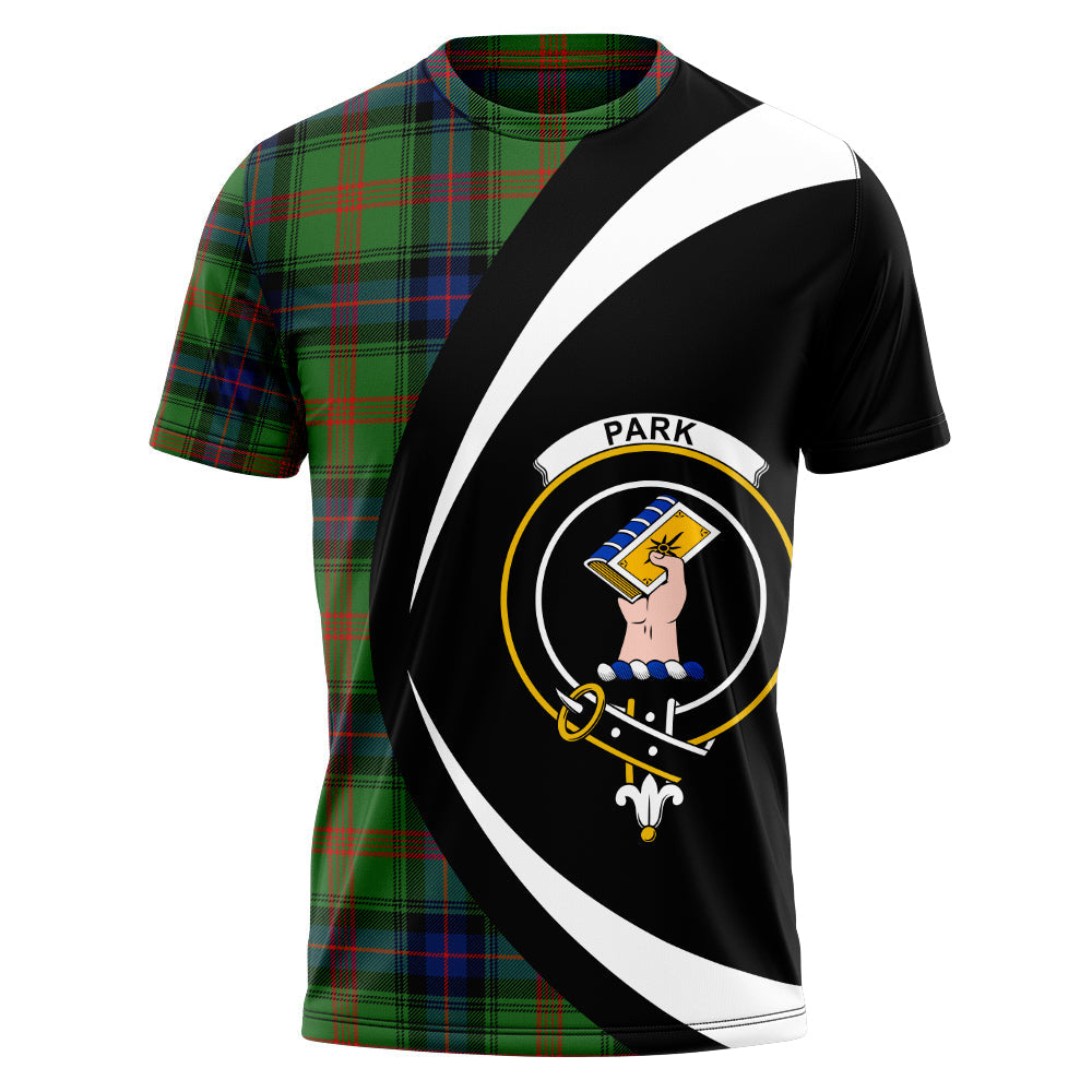 Park Modern Clan Badge Tartan T-Shirt Circle Style Personalized