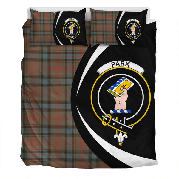 Park Weathered Clan Badge Tartan Bedding Set Circle Style