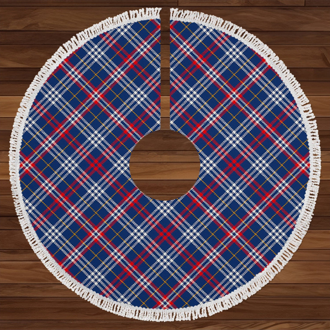 Parker USA Modern Tartan Christmas Tree Skirt