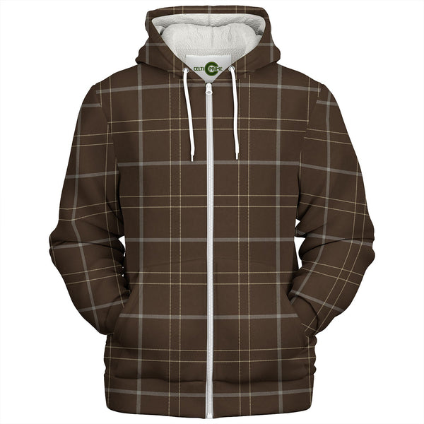 Pasteur Weathered Tartan Sherpa Hoodie