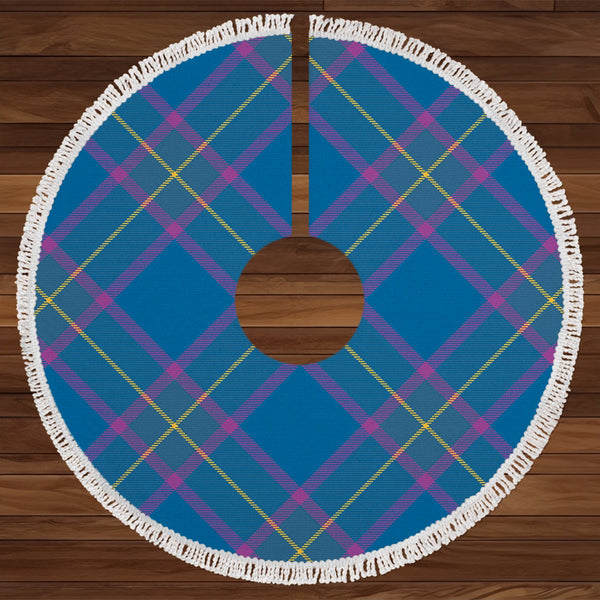 Peacock Samantha (Paucok Samantha) Ancient Tartan Christmas Tree Skirt