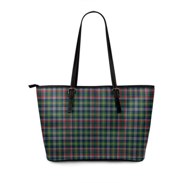 Penman Modern Tartan Leather Tote Bag