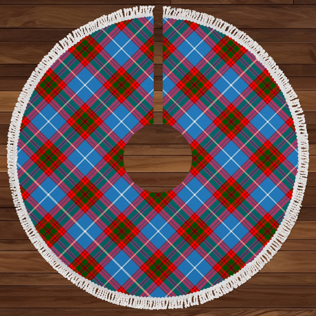 Pennycook Clan Badge Tartan Christmas Tree Skirt