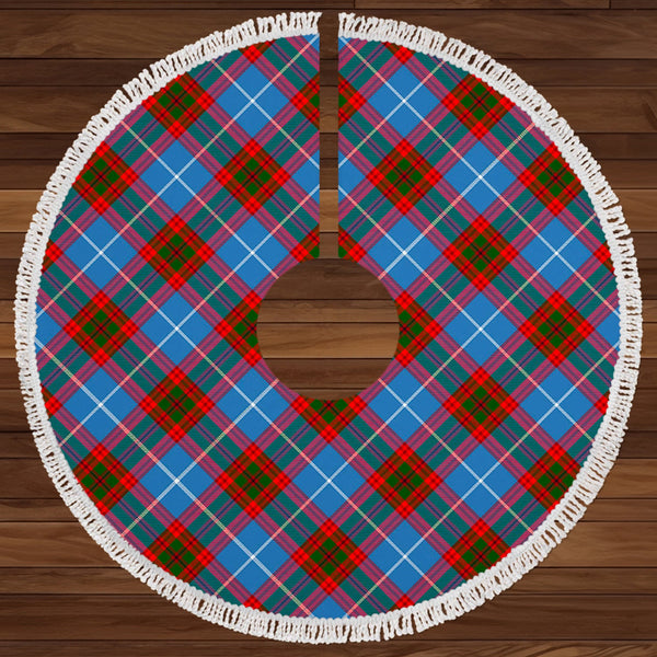 Pennycook Clan Badge Tartan Christmas Tree Skirt