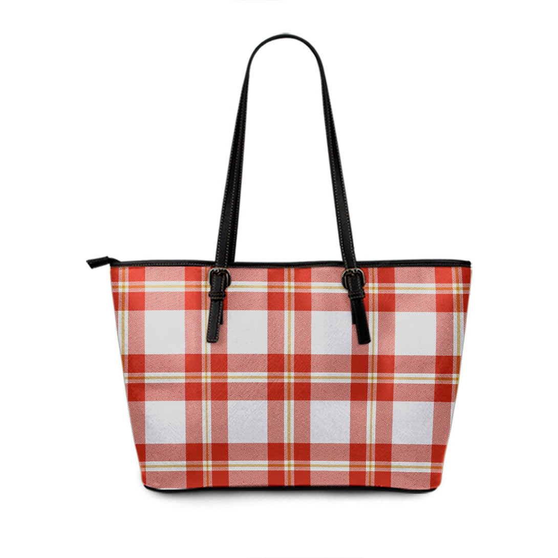 Perry Arisaid Ancient Tartan Leather Tote Bag