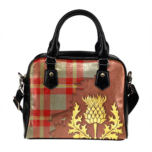 Perry Arisaid Modern Tartan Shoulder Handbag Thistle Oldest Style