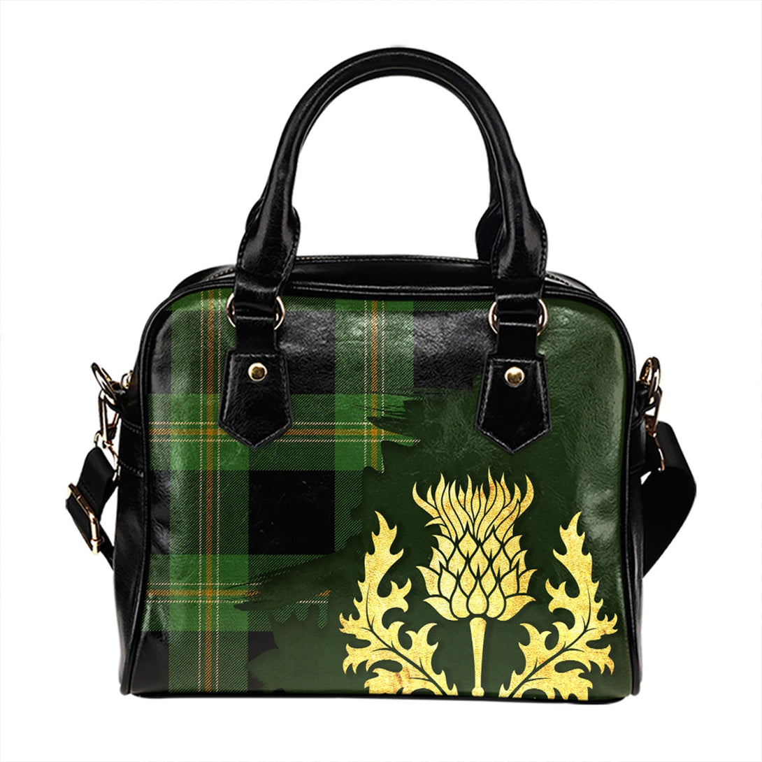 Perry Hunting Ancient Tartan Shoulder Handbag Thistle Oldest Style