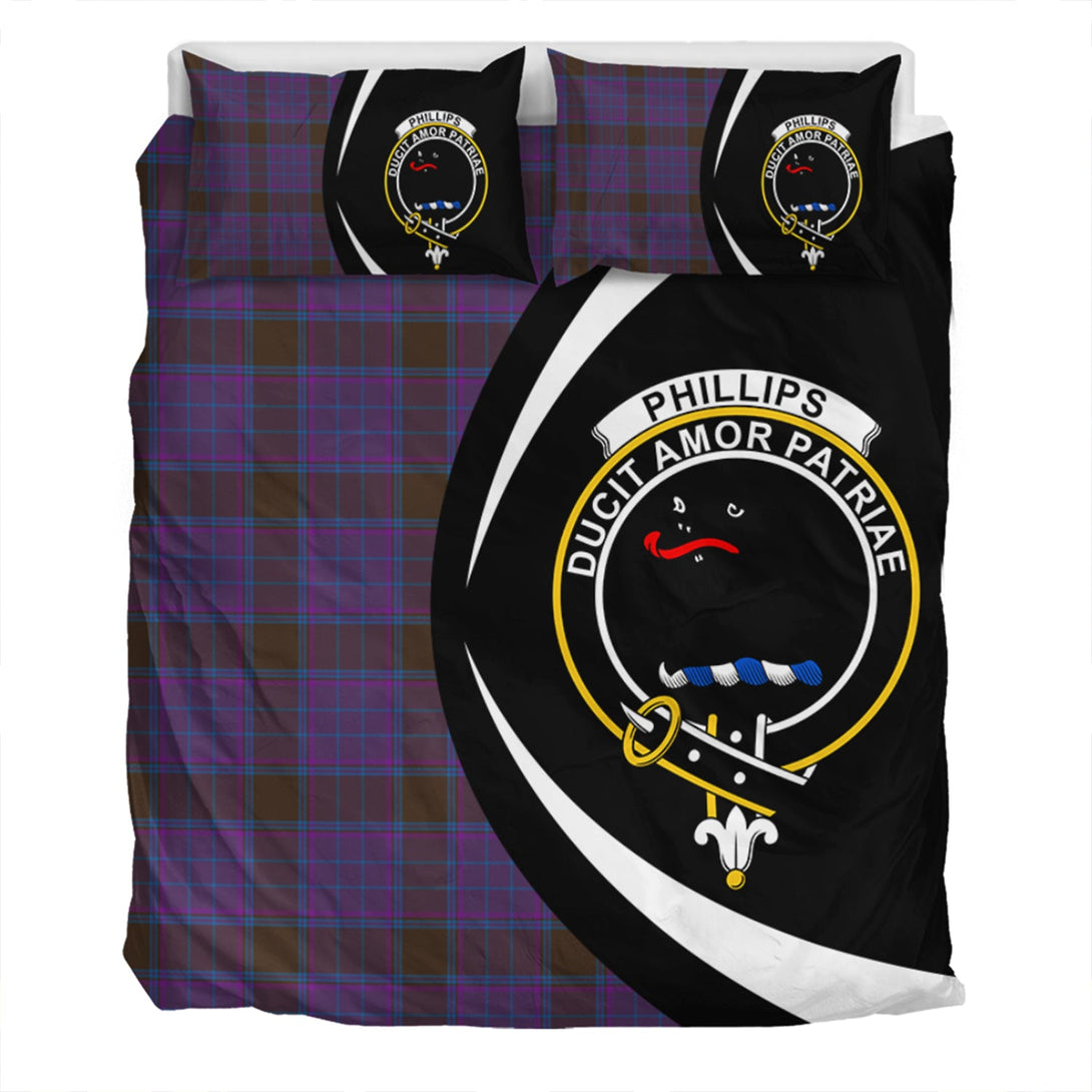 Phillips Modern Clan Badge Tartan Bedding Set Circle Style