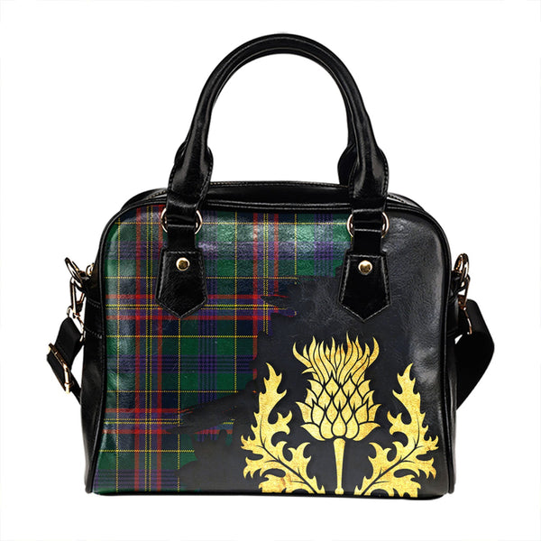 Pitcairn Hunting Modern Tartan Shoulder Handbag Thistle Oldest Style