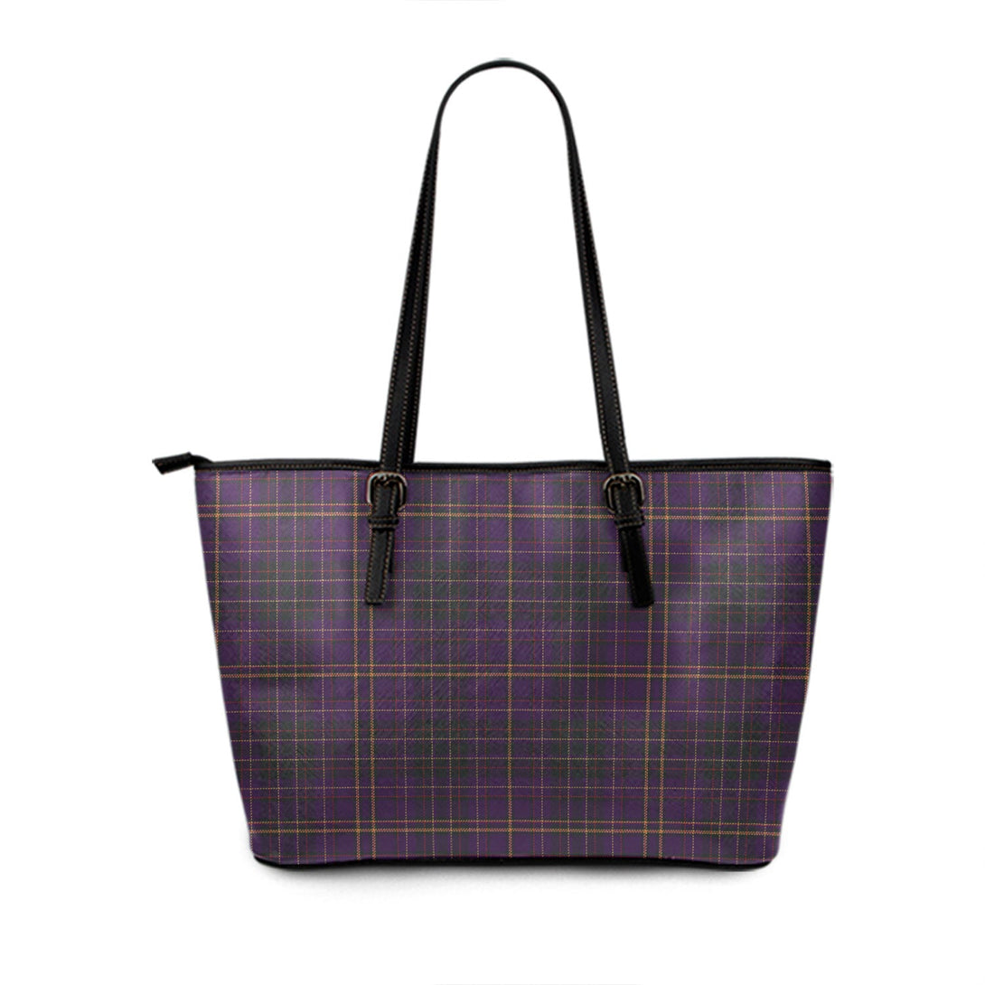 Platt Weathered Tartan Leather Tote Bag