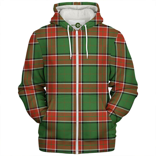 Pollock Ancient Clan Badge Tartan Sherpa Hoodie