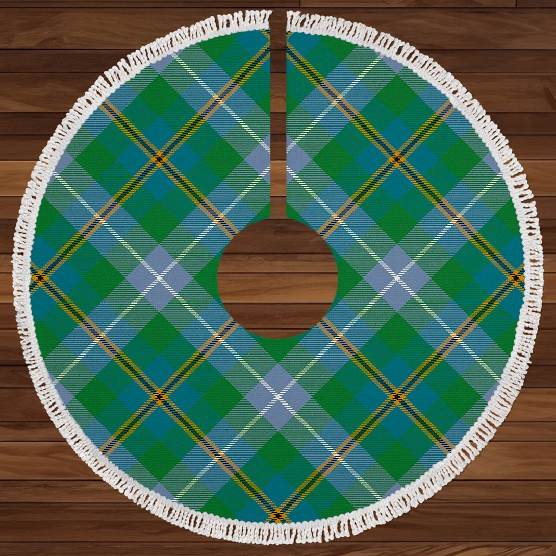 Porteous Ancient Clan Badge Tartan Christmas Tree Skirt