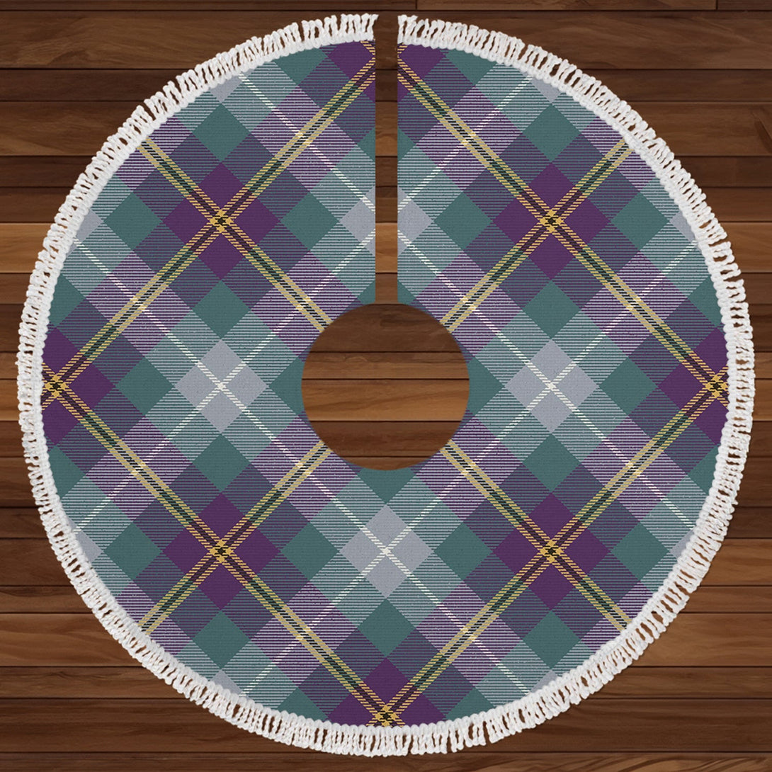 Porteous Weathered Clan Badge Tartan Christmas Tree Skirt