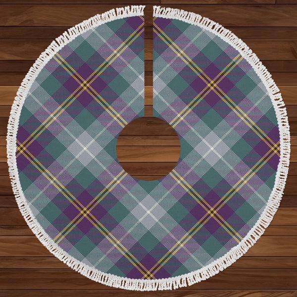 Porteous Weathered Clan Badge Tartan Christmas Tree Skirt