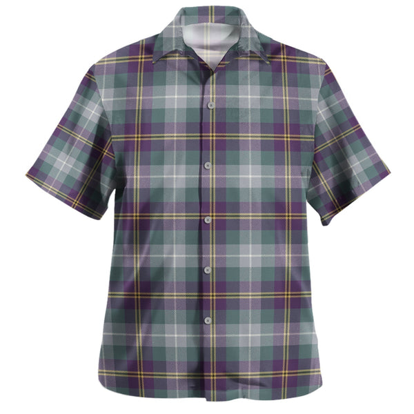 Porteous Weathered Clan Badge Tartan Hawaiian Shirt